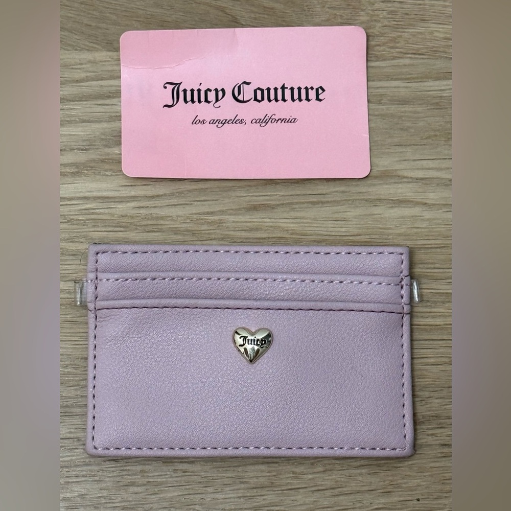 NWOT Juicy Couture Leather Card Holder